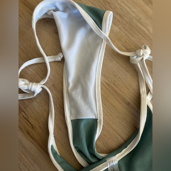 Zaful Teal and White Bikini Set - Picture 6 of 6